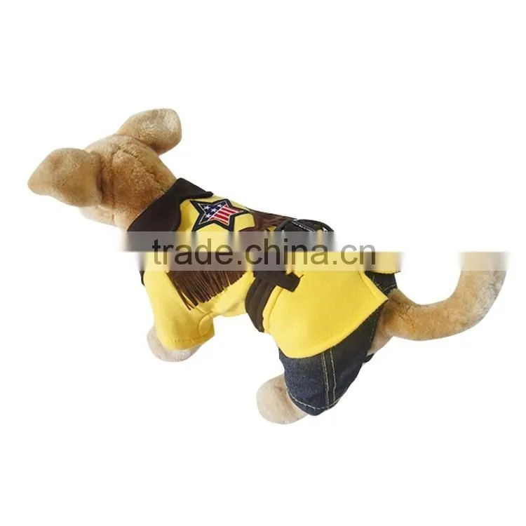 Cowboy spring and autumn Winter Western denim pet dog skirt