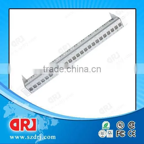 Blank keystone patch panel Available for Cat5e or Cat6 Keystone Jacks