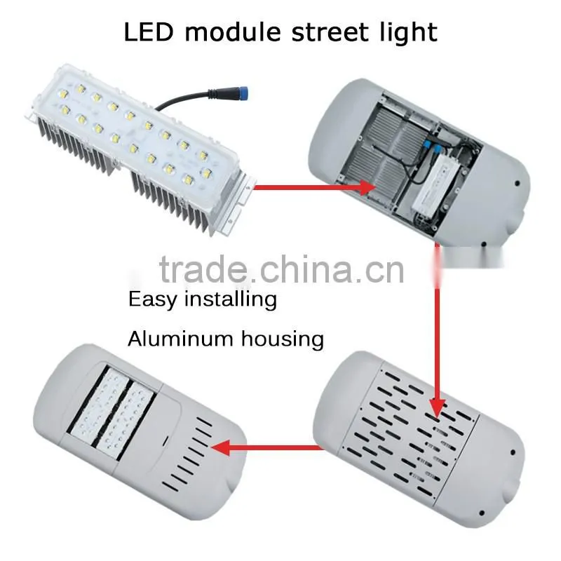 aluminum housing high power led street lamp CE RoHS streetlighting modules 30w 60w Replace HPS