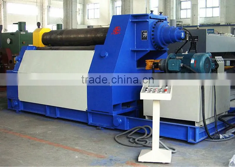 hydraulic metal plate rolling machine(4R HSS), four roller rolling machine for 25X2500mm steel plate