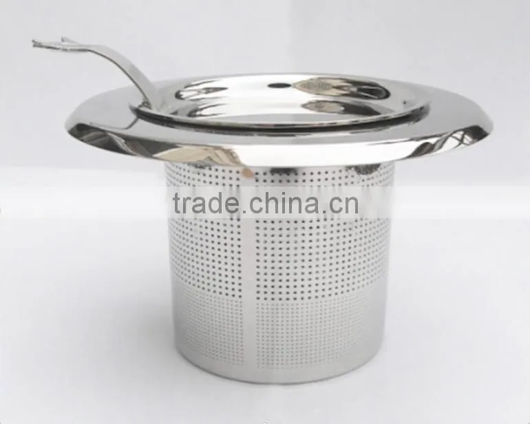 YangJiang Factory manufacture SS 304# tea strainer for teapot or tea mug/tea infuser