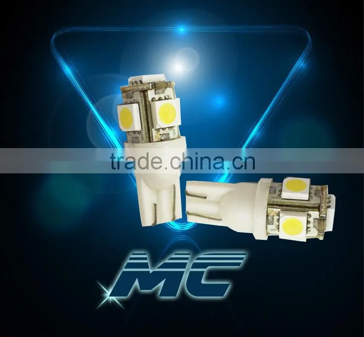 all world hotsale car led T10 5050 5smd led bulb free samples
