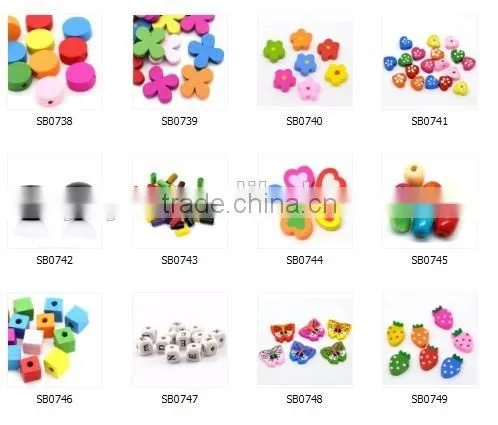 SB0751 Rabbit Easter Bead, Wooden Bunny Beads