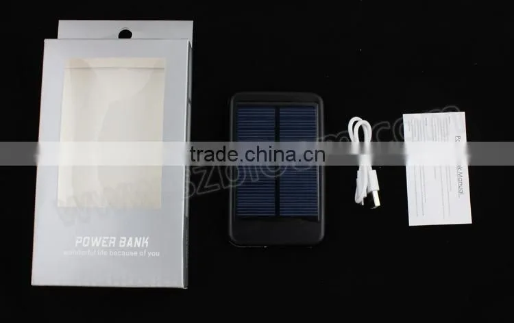 Solar panel power bank 5000mah high quality solar charger