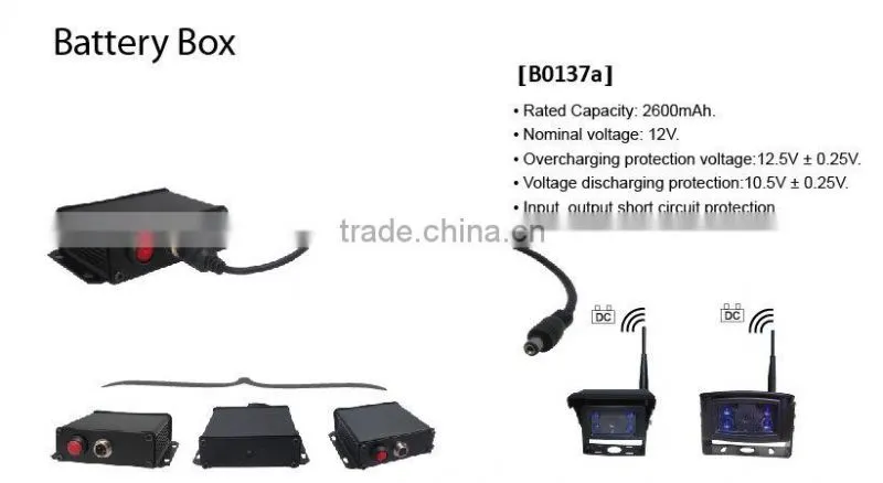 Auto Accessories Easy Operation Rechargeable 3.7V/7800mAh Storage Battery for Camera Monitor DVR