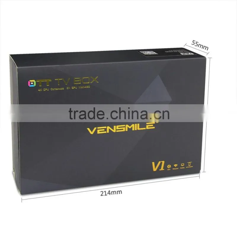 Vensmile V1 NEW!!! 2016 Amlogic S905 4K 3D Smart OTT TV Box S9051G/8G 16.0 KODI