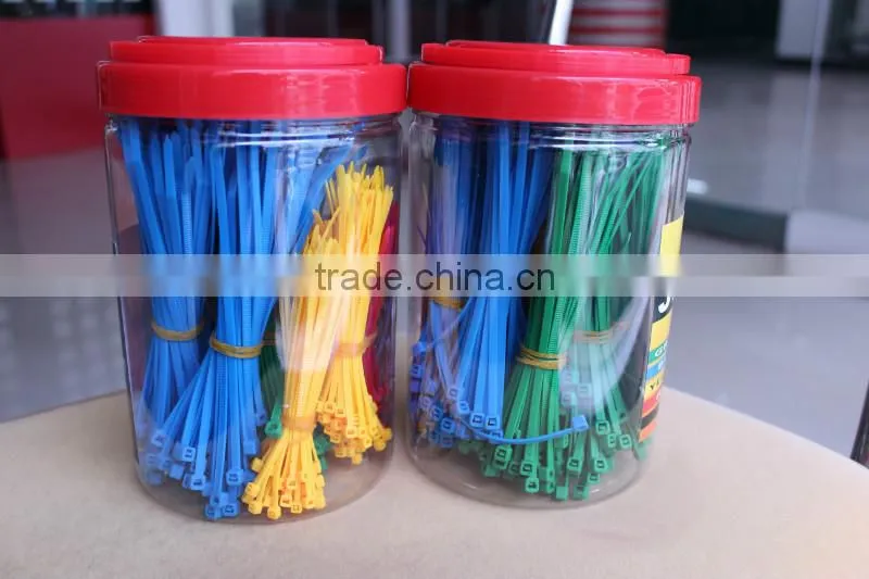 plastic Colorful Cable Ties with label