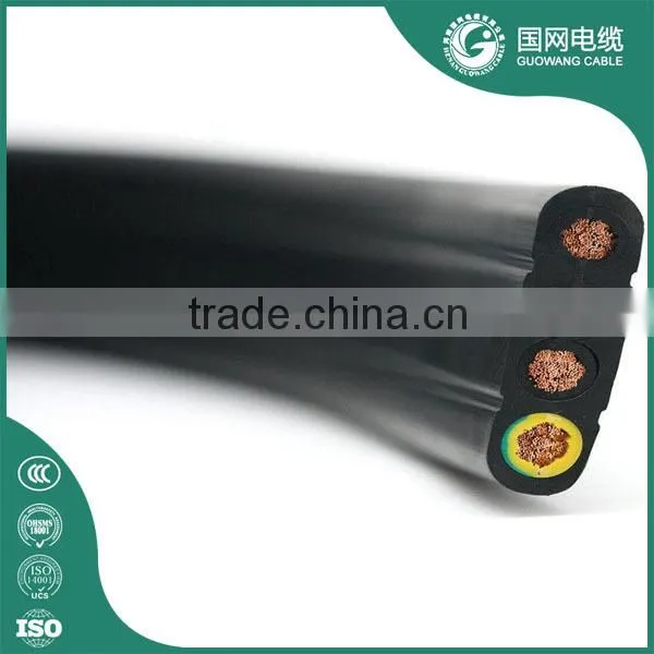 450/750v rubber insulated flat cable/flexible flat cable/flat electrical cable