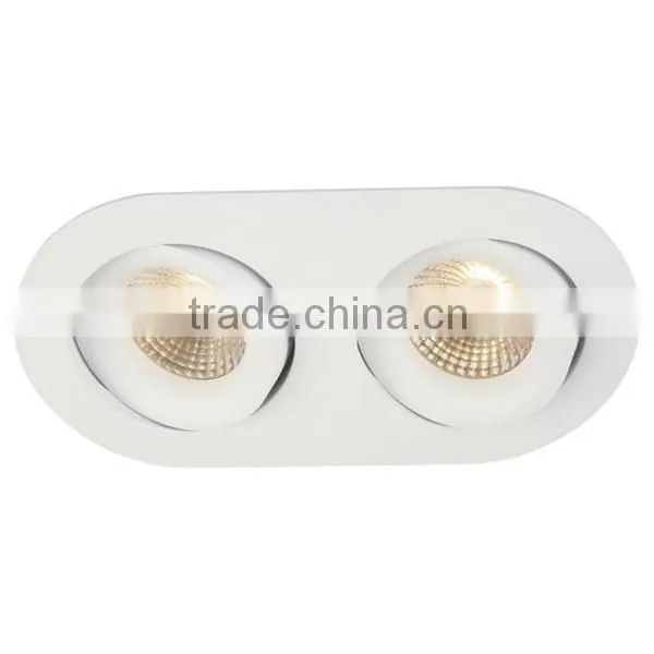 IP54 High quality 2*8W square led spot ceiling light,dimmable led spot light