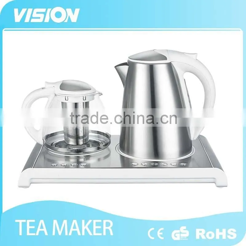 8995TT-E2 Electric stainless steel Tea maker with Digital kettle