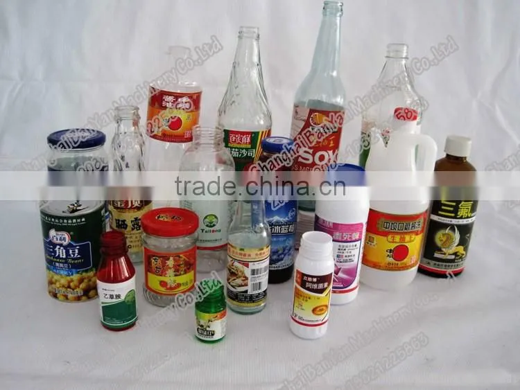 Shanghai Automatic bottle labeling machine,round bottle glass bottle labeling machine,industrial stiker label machine