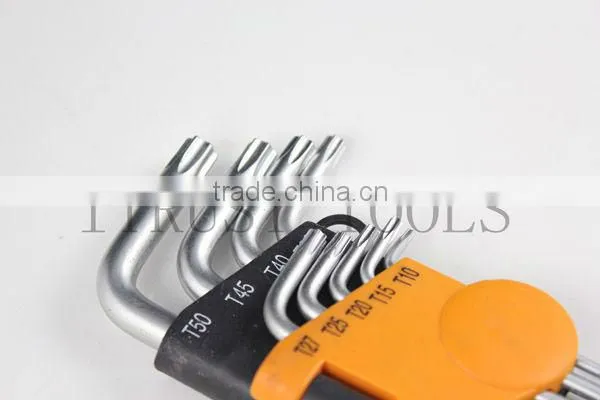 9pcs Extra Long Torx Hex Key Set With Mat Finish