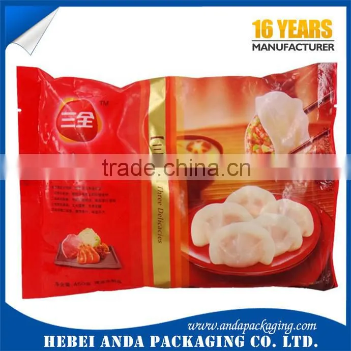 Plastic packaging material for frozen sea food/ plastic frozen food packing roll film printing