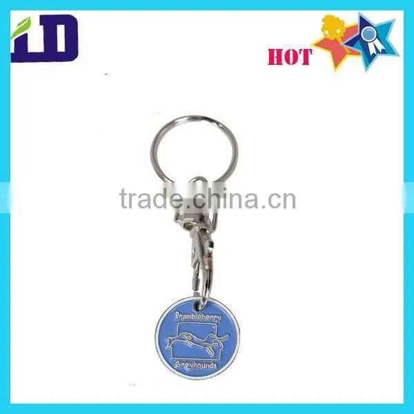 Fashion prinitng and epoxy metal keychain