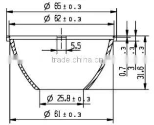 24 degree cob Led Light reflector wholesale for spotlamp and downlight