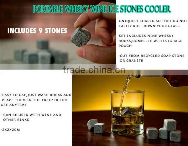 NT-WS12 reusable icy whisky stone bpa free and lead free ice cube for Christmas