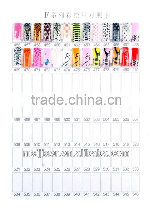 French colored acrylic nail tips nail arts products