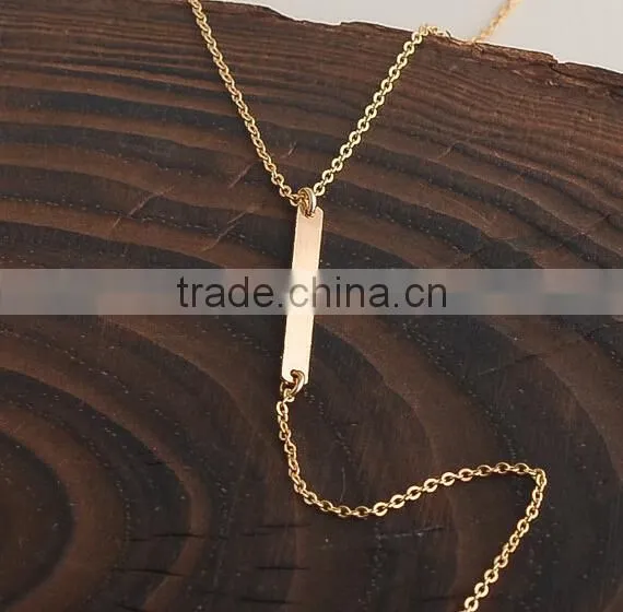 Layering tiny bar Necklaces Set Necklaces with Thin Chains Minimal Delicate Gold Necklaces set