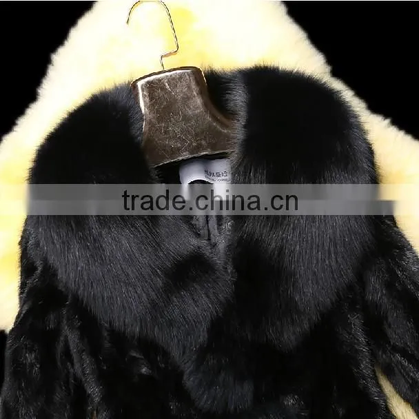 Newest Mink Fur Coat Women Fashion Fox Wool Fur Coat 2013 "11"