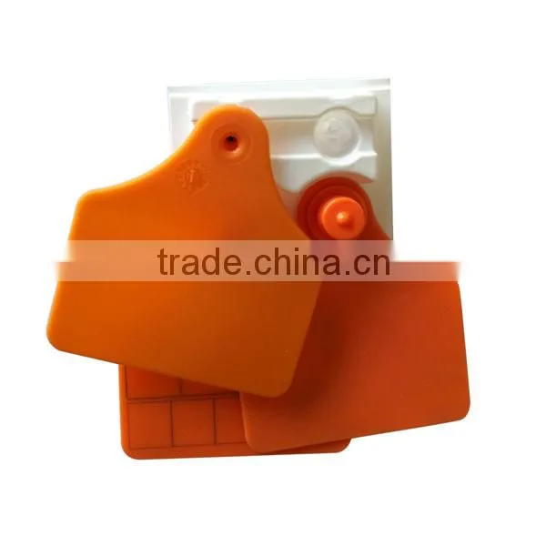 Animal beef Cattle Ear Tag non - toxic green ear tag WJ406-HH