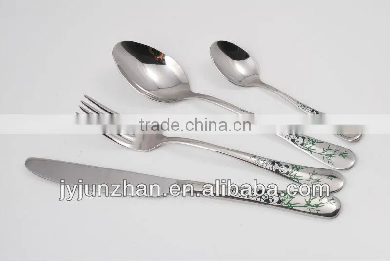 New flatware metal blue color of stainless steel made by Junzhan factory directly and sell in factory price