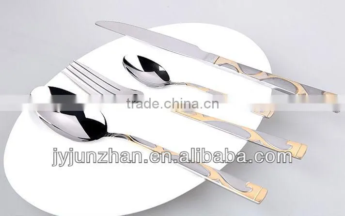 Gold spoon with hand polishing and nice design-- 14different handles for choosing