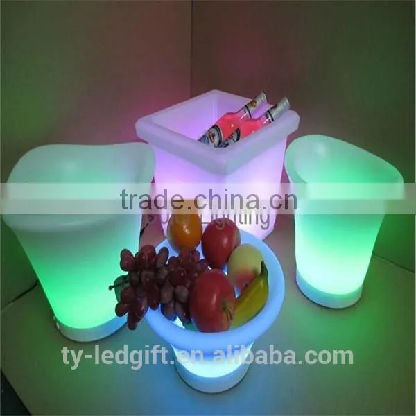 party led flower pot outdoor wedding decoration led flower pot