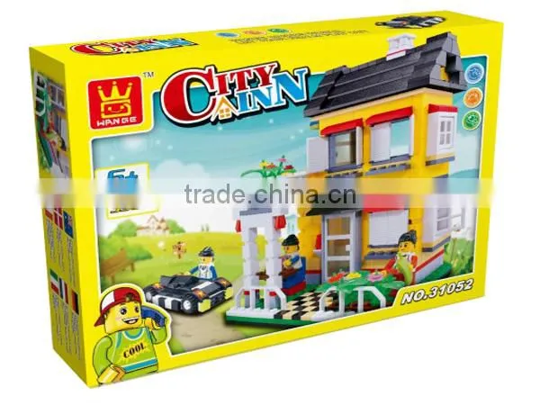 Villa building block toy plastic connecting blocks