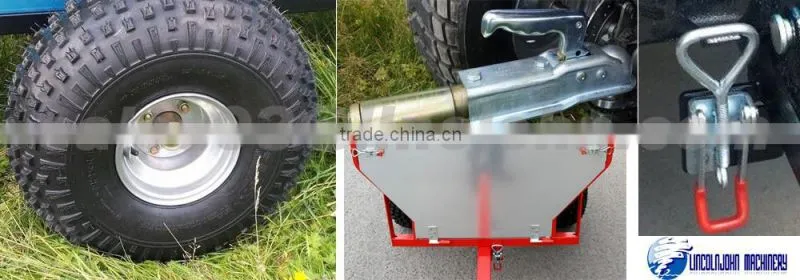 Heavy duty tipping ATV tow behind trailer