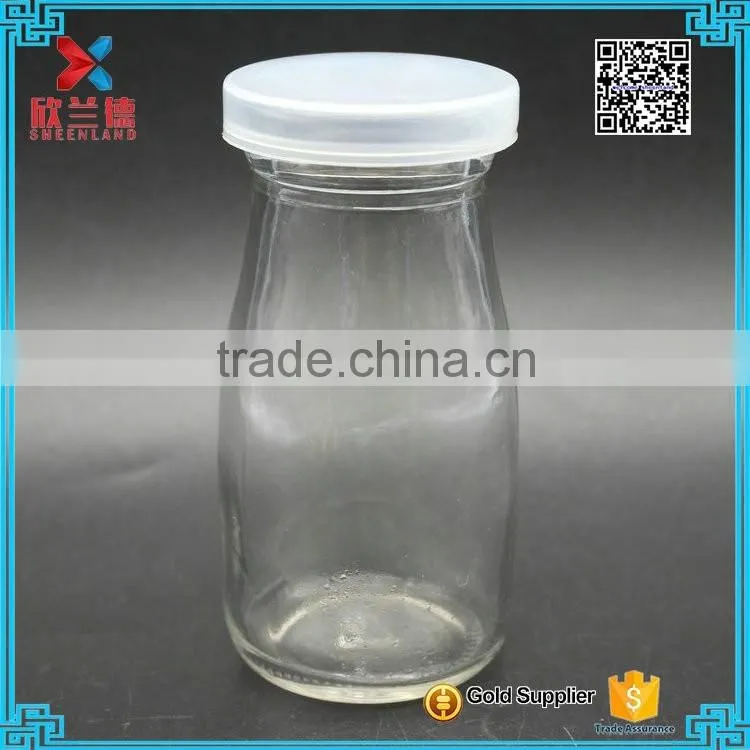 100ML clear round bottle for milk
