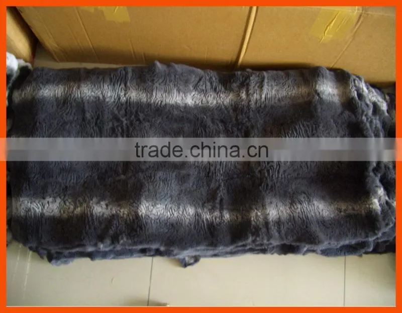 Tanned real rex rabbit fur skins for garments