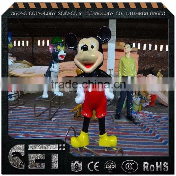 Funny Cartoon Figures Festival fiberglass statues Amusement park Sculpture