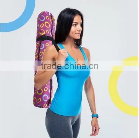 2015 new design waterproof fitness portable yoga mat bag
