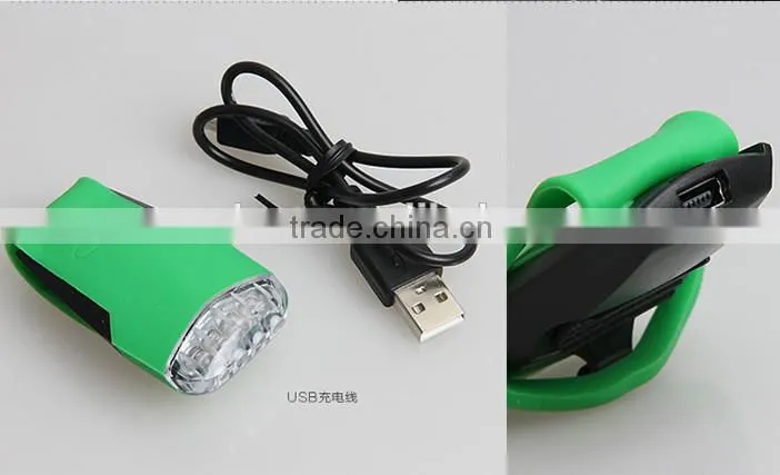 4 LED s usb bike light