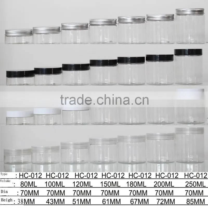 200ml PET Face Mask Cosmetic Container / 200g Cosmetic Plastic Jars