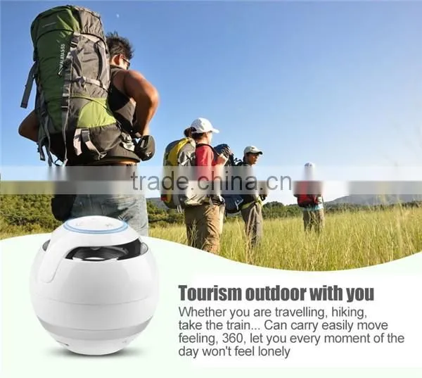 Portable Christmas Mini Ball LED Light Speaker Bluetooth Wireless Speaker With Hands-free Call