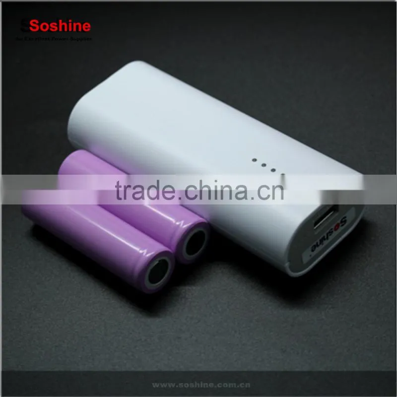 Single USB Power Bank for 18650 battery, portable Powerbank battery case