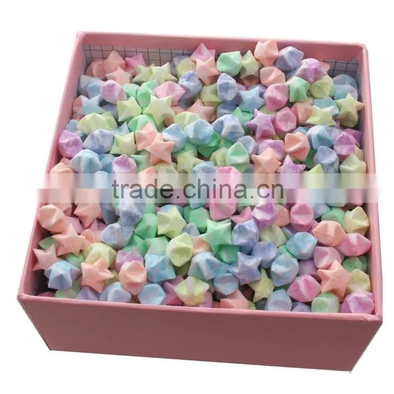 Luminous Lucky Star Paper Heart Paper Origami Museum Wishing Star Paper Birthday Gift Stripes White Five-pointed Star