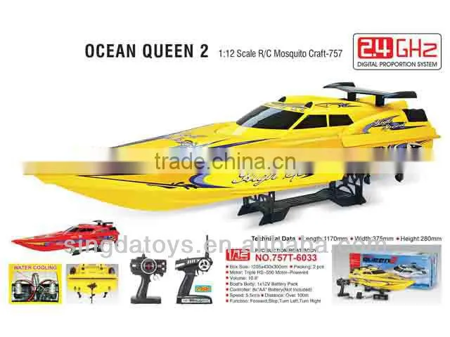 757-6059 NEW 2.4G 1:16 Electric High Speed Racing RC Boat