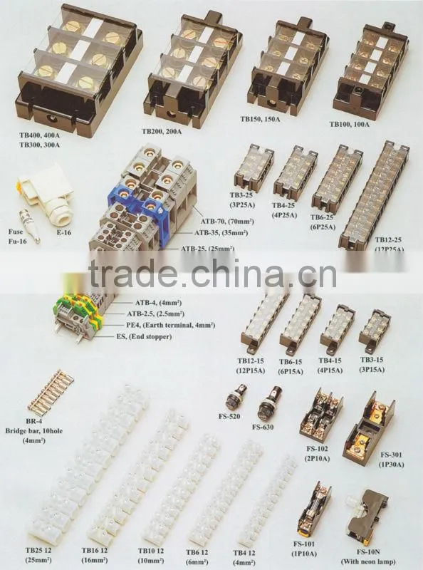 20A 300VAC 10.6mm Pitch Double Deck Terminal Block (DTB-20)