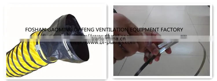8'' x 4m SGS Certified Anti Flaming Strong PVC Flexible Air Conditioning Duct