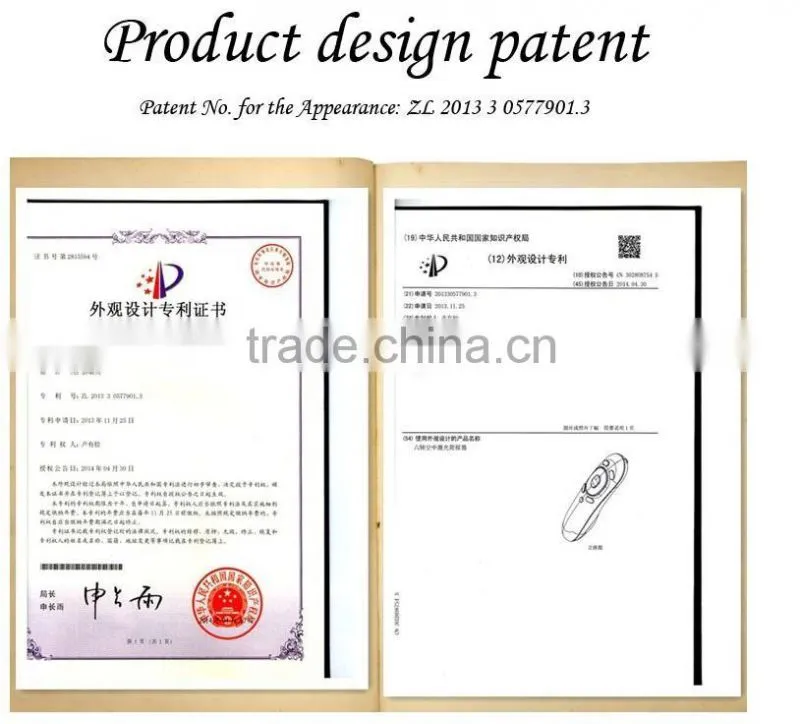 2.4 G fancy laser wireless presenter with air mouse remote control for business gift