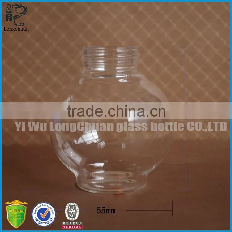 Novelty wood lid glass ball roller on bottle
