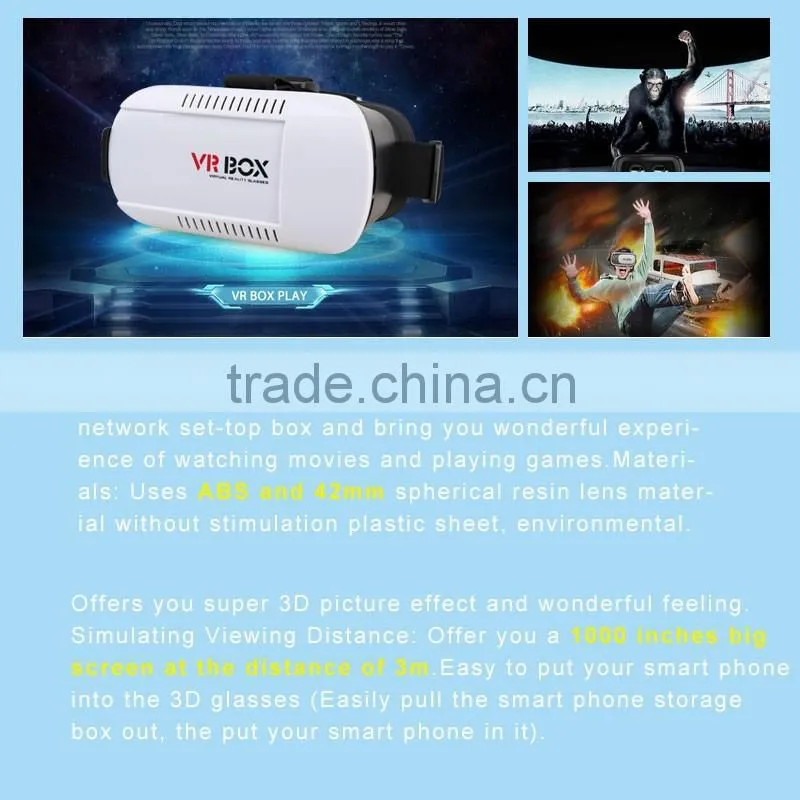 New innovative products vr shinecon 3d glasses for pc games/movies/xbox one