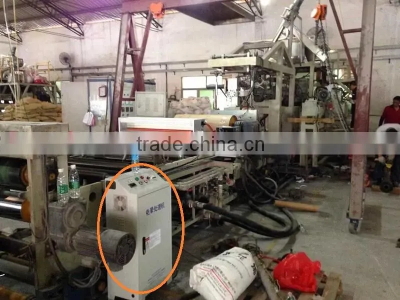 2015 Corona treatment plant on single layer co-extruded sheet machine