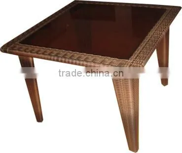 standard PE rattan table for outdoor