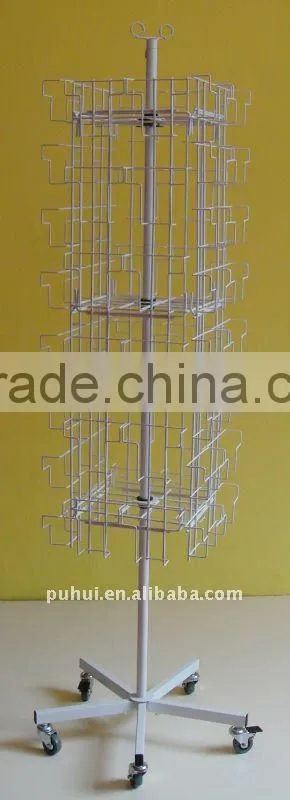 wire multi layer dvd display shelf