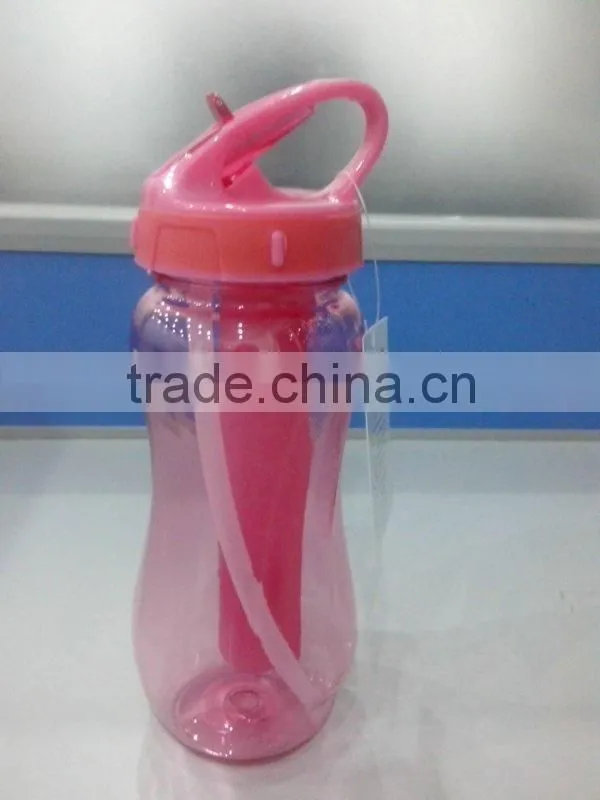 best selling plastic drinking bottle with ice tube