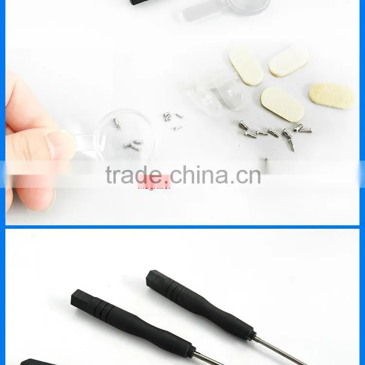 glasses clean kit eyeglasses repair care kit with Cloth Screwdriver mini magnifying glass.