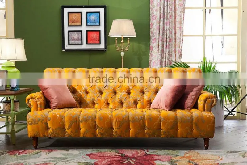 modern orange modular sofa